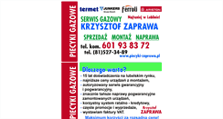 Desktop Screenshot of piecyki-zaprawa.pl